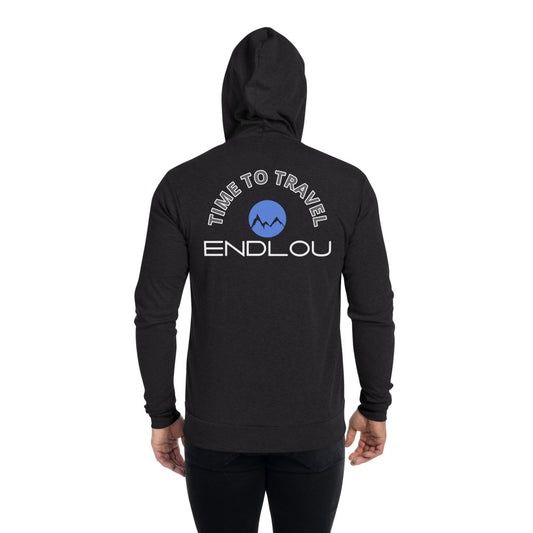 EndLou TIME TO TRAVEL Unisex zip hoodie